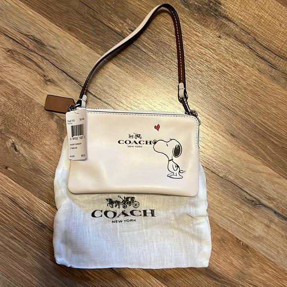 Accessories Coach X Peanuts Wristlet Nwt Poshmark